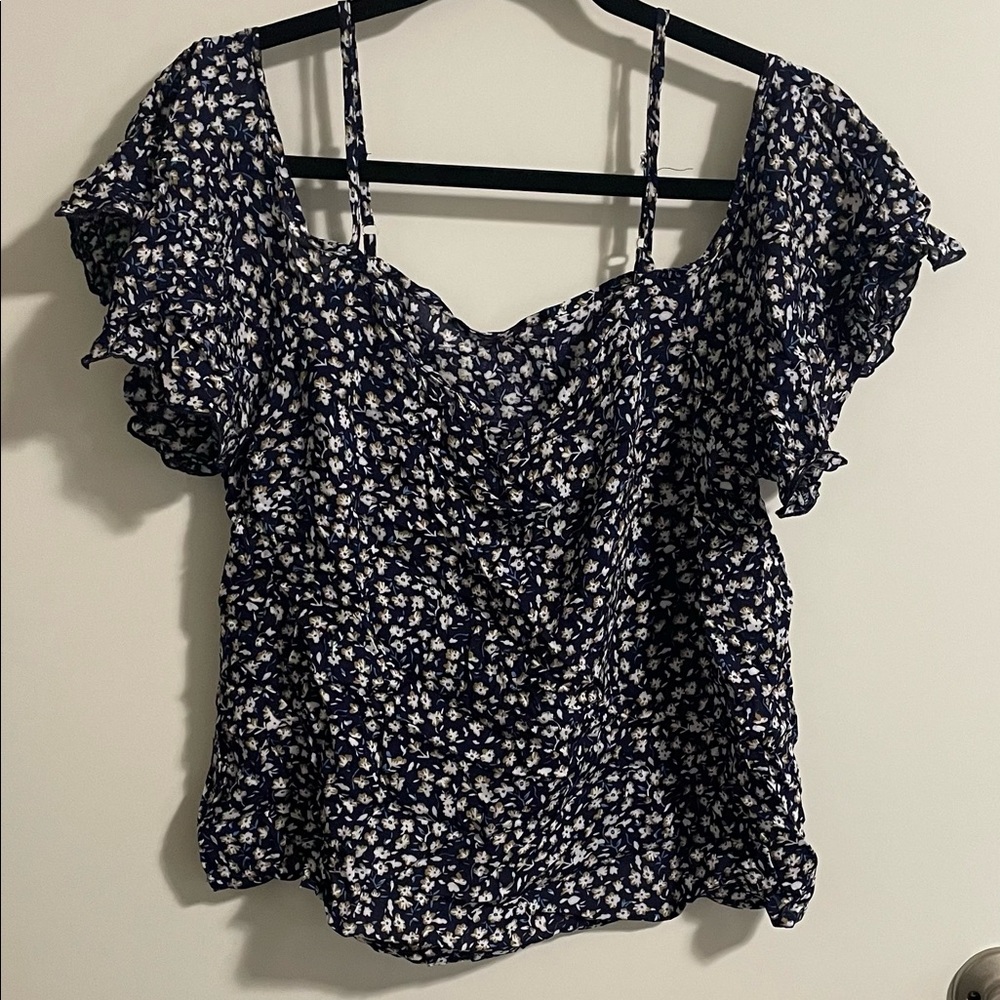 Cropped off the shoulder shirt